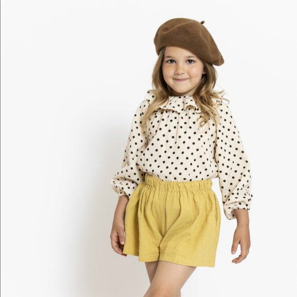 NWT Polkadot Ruffle Top